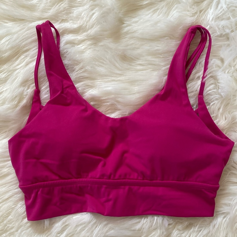 Hot Pink sports bra